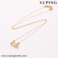 41663 xuping umwelt kupfer modeschmuck gold frauen halskette